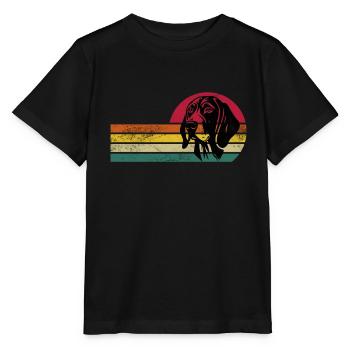 Coon Dog - Coonhound Hunting Dog - Stanley/Stella MINI CREATOR Kids’ T-Shirt - black - Front - Mikhail (115cm)