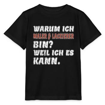 Maler und Lackierer/Maler & Lackierer/Malen - Stanley/Stella Kinder T-Shirt MINI CREATOR  - Schwarz - Vorne - Mikhail (115cm)