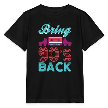 Ramenez les années 90. Années quatre-vingt-dix - T-shirt bio MINI CREATOR Stanley/Stella Enfant - noir - Devant - Mikhail (115cm)