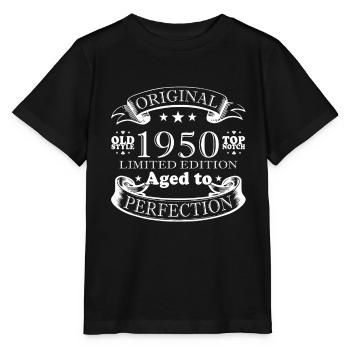 1950 - Born 1950 - Built in 1950 - Stanley/Stella MINI CREATOR Kids’ T-Shirt - black - Front - Mikhail (115cm)