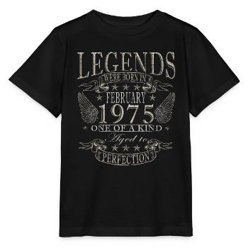 February 1975 Jubilee February 1975 February - Stanley/Stella MINI CREATOR Kids’ T-Shirt - black - Front - Mikhail (115cm)