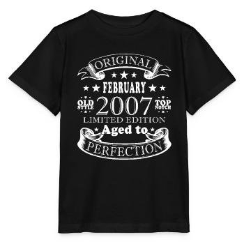 Februar 2007 Jubiläum Februar 2007 Februar - Stanley/Stella Kinder T-Shirt MINI CREATOR  - Schwarz - Vorne - Mikhail (115cm)