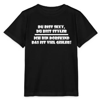 Dorfkind | Landleben, Dorf, Bauern, Dorfleben - Stanley/Stella Kinder T-Shirt MINI CREATOR  - Schwarz - Vorne - Mikhail (115cm)