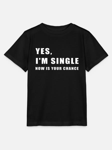 Ich bin Single - Stanley/Stella Kinder T-Shirt MINI CREATOR - Schwarz