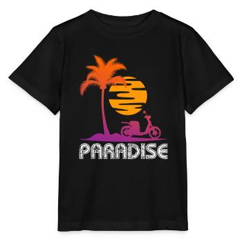 Motorroller Rollerfahrer Motorrad - Stanley/Stella Kinder T-Shirt MINI CREATOR  - Schwarz - Vorne - Mikhail (115cm)