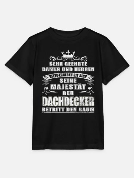 Seine Majestät der Dachdecker - Stanley/Stella Kinder T-Shirt MINI CREATOR  - Schwarz