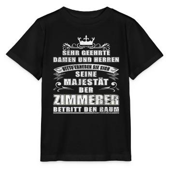 Seine Majestät der Zimmerer - Stanley/Stella Kinder T-Shirt MINI CREATOR  - Schwarz - Vorne - Mikhail (115cm)