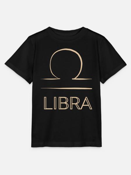 LIBRA ZODIAC SIGN - Stanley/Stella Kinder T-Shirt MINI CREATOR - Schwarz