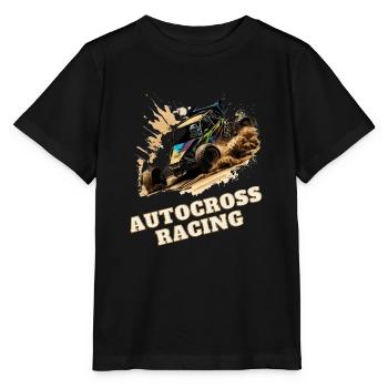 Autocross Stockcar - Stanley/Stella Kinder T-Shirt MINI CREATOR  - Schwarz - Vorne - Mikhail (115cm)