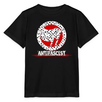 Anti-Fascist Flowers Antifa Alerta - Stanley/Stella MINI CREATOR Kids’ T-Shirt - black - Front - Mikhail (115cm)