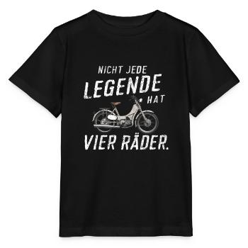Nicht Jede Legende Hat Vier Räder Mofa - Stanley/Stella Kinder T-Shirt MINI CREATOR  - Schwarz - Vorne - Mikhail (115cm)