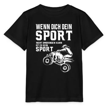 Quad Spruch ATV Quad Offroad - Stanley/Stella Kinder T-Shirt MINI CREATOR  - Schwarz - Vorne - Mikhail (115cm)