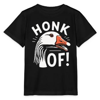 Honk Off – Geese Meme - Stanley/Stella MINI CREATOR Kids’ T-Shirt - black - Front - Mikhail (115cm)