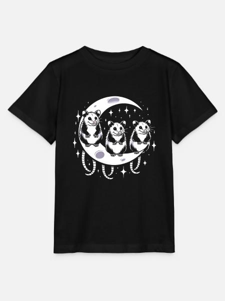 Memes Opossums Moon - Stanley/Stella Kinder T-Shirt MINI CREATOR - Schwarz