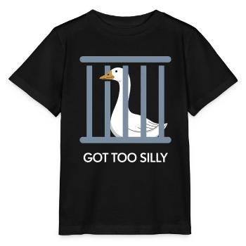 Gans im Gefängnis Lustige Grafik - Stanley/Stella Kinder T-Shirt MINI CREATOR  - Schwarz - Vorne - Mikhail (115cm)