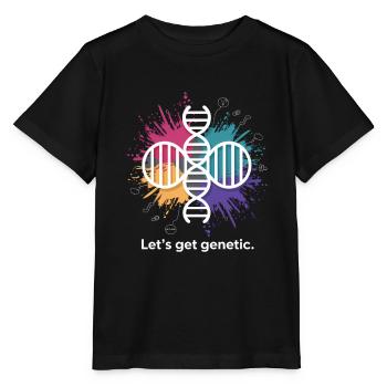 Génétique Science Drôle de dicton - T-shirt bio MINI CREATOR Stanley/Stella Enfant - noir - Devant - Mikhail (115cm)