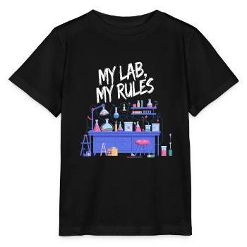 Mein Labor, meine Regeln - Stanley/Stella Kinder T-Shirt MINI CREATOR  - Schwarz - Vorne - Mikhail (115cm)