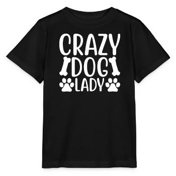 Crazy dog lady - Stanley/Stella MINI CREATOR Kids’ T-Shirt - black - Front - Mikhail (115cm)