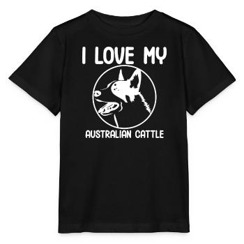J’adore mon bétail australien - T-shirt bio MINI CREATOR Stanley/Stella Enfant - noir - Devant - Mikhail (115cm)