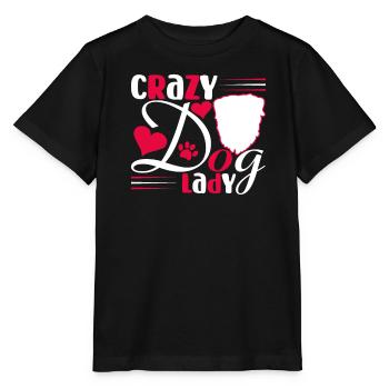 Crazy dog lady - Stanley/Stella MINI CREATOR Kids’ T-Shirt - black - Front - Mikhail (115cm)