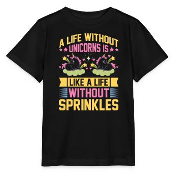 Vie de licorne sans vie de licorne sans étincelles - T-shirt bio MINI CREATOR Stanley/Stella Enfant - noir - Devant - Mikhail (115cm)