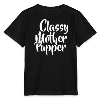 Stilvolle Welpen Mutter - Stanley/Stella Kinder T-Shirt MINI CREATOR  - Schwarz - Vorne - Mikhail (115cm)