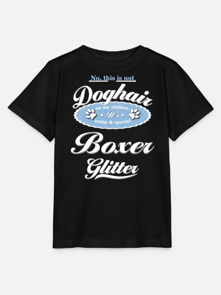 Hundeglitzer Boxer - Stanley/Stella Kinder T-Shirt MINI CREATOR  - Schwarz