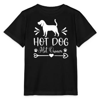 Heißer Hund heißer Besitzer - Stanley/Stella Kinder T-Shirt MINI CREATOR  - Schwarz - Vorne - Mikhail (115cm)