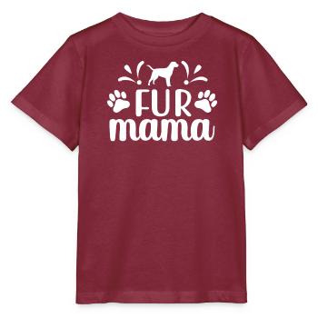Maman à fourrure - T-shirt bio MINI CREATOR Stanley/Stella Enfant - bordeaux - Devant - Kain (125cm)
