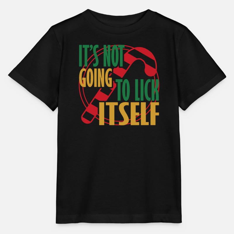 Elle ne se lèchera pas Ugly Christmas - T-shirt bio MINI CREATOR Stanley/Stella Enfant - noir