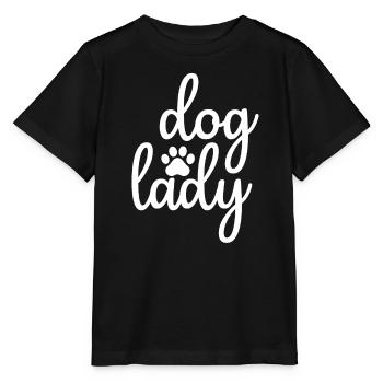 Dame chien - T-shirt bio MINI CREATOR Stanley/Stella Enfant - noir - Devant - Mikhail (115cm)