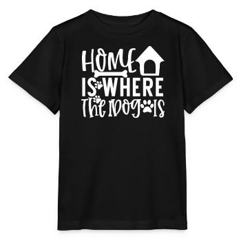 Zuhause ist, wo der Hund ist - Stanley/Stella Kinder T-Shirt MINI CREATOR  - Schwarz - Vorne - Mikhail (115cm)