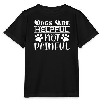 Dogs are Helpful - Stanley/Stella MINI CREATOR Kids’ T-Shirt - black - Front - Mikhail (115cm)