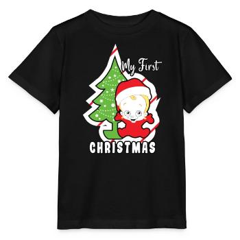 Mon premier patron norvégien de Noël - T-shirt bio MINI CREATOR Stanley/Stella Enfant - noir - Devant - Mikhail (115cm)