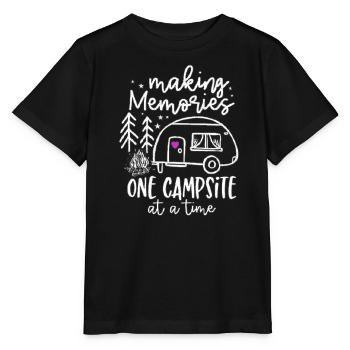 Camping Erinnerungen - Stanley/Stella Kinder T-Shirt MINI CREATOR  - Schwarz - Vorne - Mikhail (115cm)