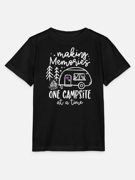 Camping Erinnerungen - Stanley/Stella Kinder T-Shirt MINI CREATOR - Schwarz
