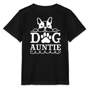 Dog aunt - Stanley/Stella MINI CREATOR Kids’ T-Shirt - black - Front - Mikhail (115cm)