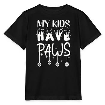 MY CHILDREN HAVE PAWS - Stanley/Stella MINI CREATOR Kids’ T-Shirt - black - Front - Mikhail (115cm)