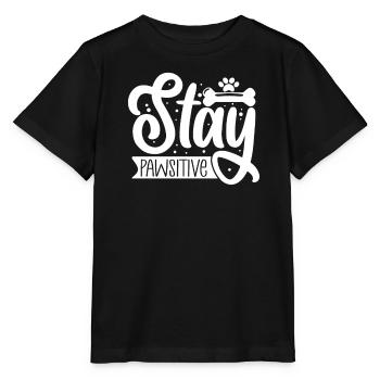 Stay paw friendly - Stanley/Stella MINI CREATOR Kids’ T-Shirt - black - Front - Mikhail (115cm)
