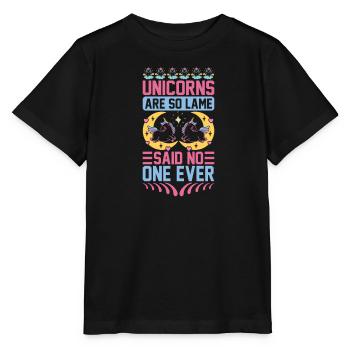 Unicorn Unicorns are so lame - Stanley/Stella MINI CREATOR Kids’ T-Shirt - black - Front - Mikhail (115cm)