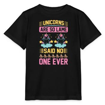 Unicorn Unicorns are so lame - Stanley/Stella MINI CREATOR Kids’ T-Shirt - black - Front - Mikhail (115cm)
