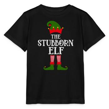The stubborn elf Christmas season - Stanley/Stella MINI CREATOR Kids’ T-Shirt - black - Front - Mikhail (115cm)