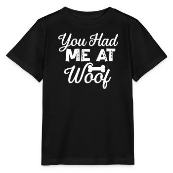 Du hattest mich bei Wuff - Stanley/Stella Kinder T-Shirt MINI CREATOR  - Schwarz - Vorne - Mikhail (115cm)