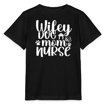Femme Mère Chien amoureux - T-shirt bio MINI CREATOR Stanley/Stella Enfant - noir - Devant - Mikhail (115cm)