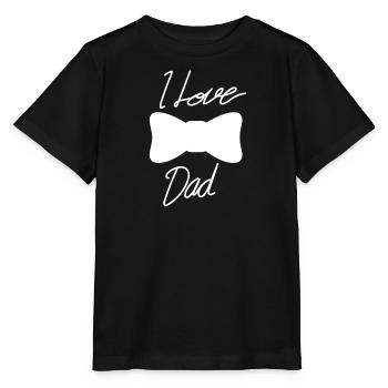 I love dad - Stanley/Stella MINI CREATOR Kids’ T-Shirt - black - Front - Mikhail (115cm)