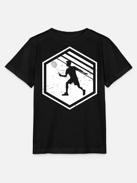 Herren Badmintonspieler Federball Badminton - Stanley/Stella Kinder T-Shirt MINI CREATOR  - Schwarz