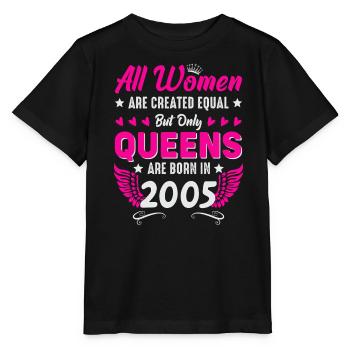 Queens nés en 2005 20e anniversaire - T-shirt bio MINI CREATOR Stanley/Stella Enfant - noir - Devant - Mikhail (115cm)