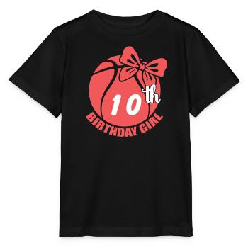 Basketball 10th Birthday Basketball Player - Stanley/Stella MINI CREATOR Kids’ T-Shirt - black - Front - Mikhail (115cm)