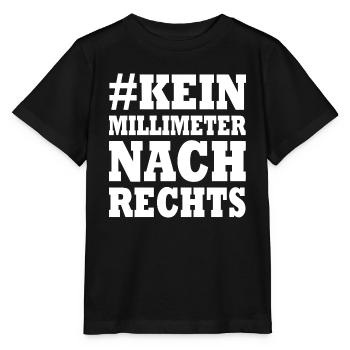 kein millimeter nach rechts - Stanley/Stella Kinder T-Shirt MINI CREATOR  - Schwarz - Vorne - Mikhail (115cm)