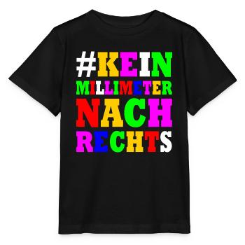 kein millimeter nach rechts - Stanley/Stella Kinder T-Shirt MINI CREATOR  - Schwarz - Vorne - Mikhail (115cm)